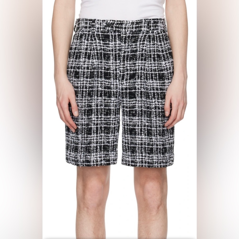 AURALEE
Black Homespun Summer Shorts